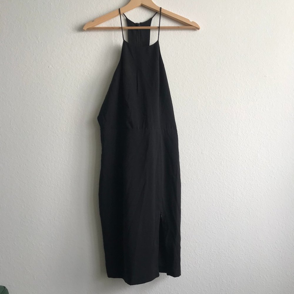 NWT NBD Killin It Dress in Black, Racerback Black Spaghetti Strap Size S